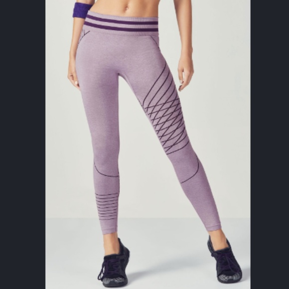 Fabletics Pants - Fabletics Seamless Printed Leggings Purple